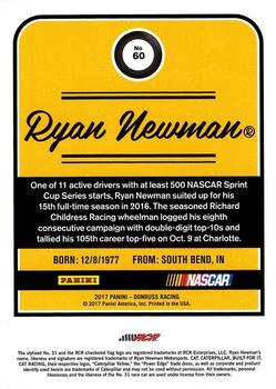 2017 Donruss #60 Ryan Newman Back