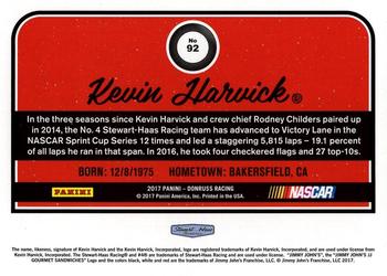 2017 Donruss #92 Kevin Harvick Back