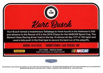 2017 Donruss #128 Kurt Busch Back