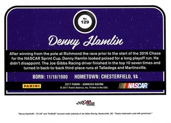 2017 Donruss #129 Denny Hamlin Back