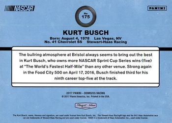 2017 Donruss #175 Kurt Busch Back