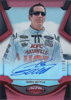 2016 Panini Certified - Certified Signatures Mirror Red #GB1 Greg Biffle Front