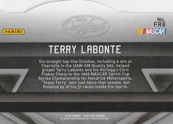 2016 Panini Certified - Famed Rides Mirror Blue #FR8 Terry Labonte Back