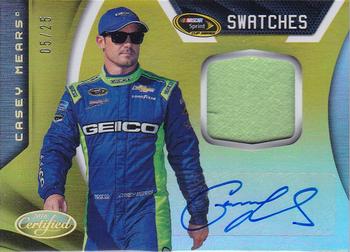 2016 Panini Certified - Sprint Cup Signature Swatches Mirror Gold #SS-CM Casey Mears Front