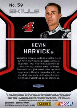 2016 Panini Certified - Skills Mirror Red #S9 Kevin Harvick Back