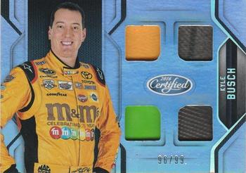 2016 Panini Certified - Complete Materials Mirror Silver #CM-KY Kyle Busch Front