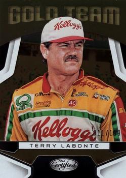 2016 Panini Certified - Gold Team #GT5 Terry Labonte Front