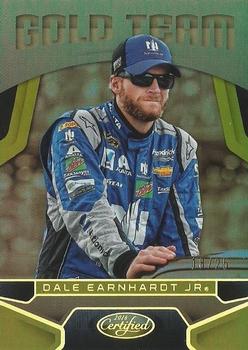 2016 Panini Certified - Gold Team Mirror Gold #GT8 Dale Earnhardt Jr. Front