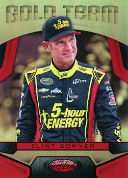 2016 Panini Certified - Gold Team Mirror Red #GT20 Clint Bowyer Front