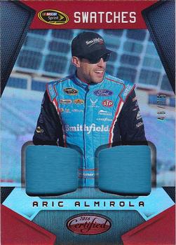 2016 Panini Certified - Sprint Cup Swatches Dual Mirror Red #SCS-AA Aric Almirola Front
