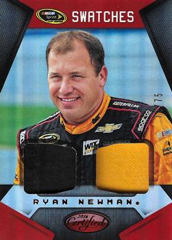 2016 Panini Certified - Sprint Cup Swatches Dual Mirror Red #SCS-RN Ryan Newman Front