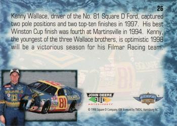 1998 John Deere #26 Kenny Wallace Back