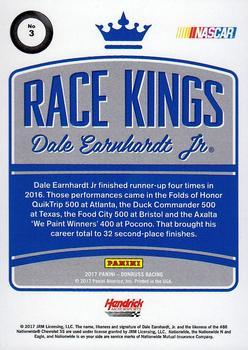 2017 Donruss - Blue Foil #3 Dale Earnhardt Jr. Back