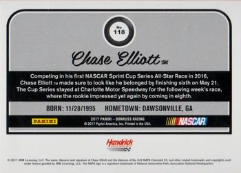 2017 Donruss - Blue Foil #118 Chase Elliott Back