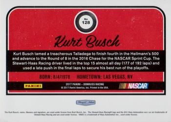 2017 Donruss - Blue Foil #128 Kurt Busch Back