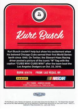 2017 Donruss - Green Foil #48 Kurt Busch Back