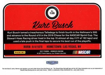 2017 Donruss - Green Foil #128 Kurt Busch Back