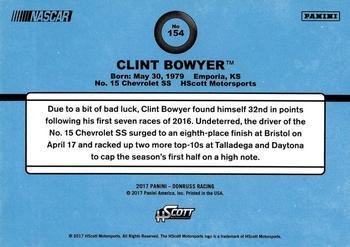 2017 Donruss - Gold Press Proof #154 Clint Bowyer Back