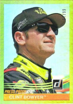 2017 Donruss - Gold Press Proof #154 Clint Bowyer Front