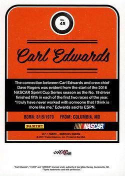 2017 Donruss - Press Proof #45 Carl Edwards Back