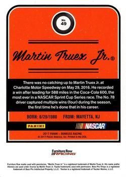 2017 Donruss - Press Proof #49 Martin Truex Jr. Back