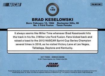 2017 Donruss - Press Proof #149 Brad Keselowski Back