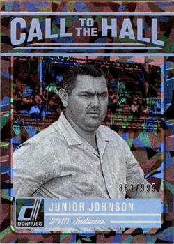 2017 Donruss - Call to the Hall Cracked Ice #CALL-10 Junior Johnson Front