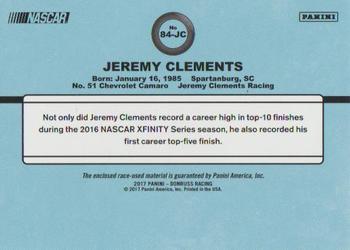 2017 Donruss - Retro Relics 1984 #84-JC Jeremy Clements Back