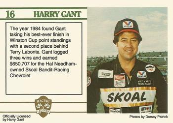 1991 Racing Legends Harry Gant #16 Harry Gant Back