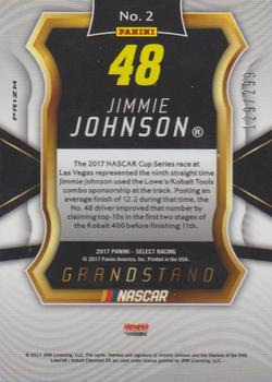 2017 Panini Select - Red White and Blue Pulsar Prizms #2 Jimmie Johnson Back