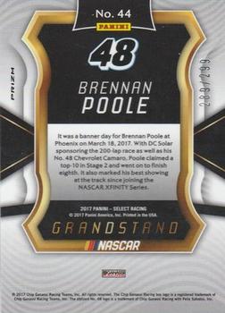2017 Panini Select - Red White and Blue Pulsar Prizms #44 Brennan Poole Back