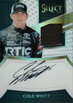 2017 Panini Select - Signature Swatches White Prizms #SS-CW Cole Whitt Front