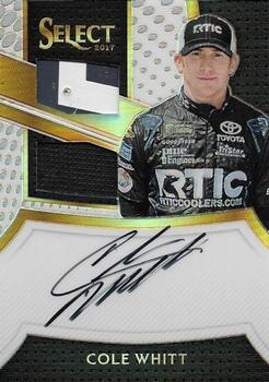 2017 Panini Select - Signature Swatches Duals White Prizms #SSD-CW Cole Whitt Front