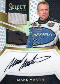 2017 Panini Select - Signature Swatches Duals White Prizms #SSD-MM Mark Martin Front
