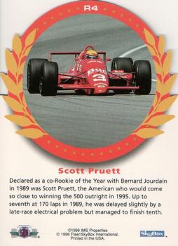 1996 SkyBox Indy 500 - Rookies of the Year #R4 Scott Pruett Back
