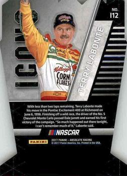 2017 Panini Absolute - Icons Spectrum Gold #I12 Terry Labonte Back