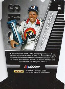 2017 Panini Absolute - Icons Spectrum Red #I6 Darrell Waltrip Back