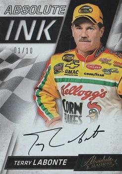 2017 Panini Absolute - Absolute Ink Spectrum Gold #AI-TL Terry Labonte Front