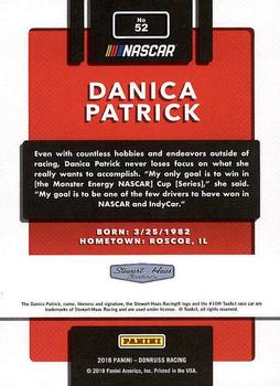 2018 Donruss #52 Danica Patrick Back