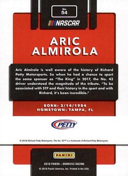 2018 Donruss #54 Aric Almirola Back