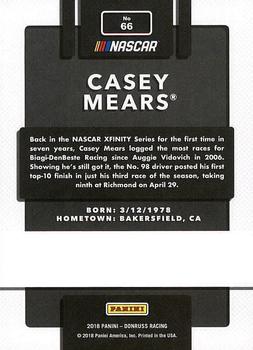 2018 Donruss #66 Casey Mears Back