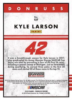 2018 Donruss #137 Kyle Larson Back