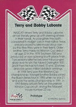 1993 Finish Line - Prototypes #NNO Terry Labonte / Bobby Labonte Back
