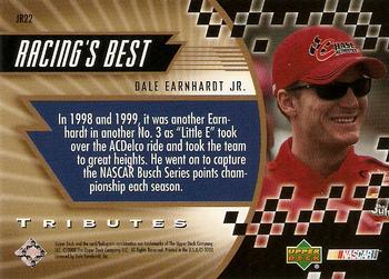 2000 Upper Deck Tributes Dale Earnhardt Jr. #JR22 Dale Earnhardt Jr. Back