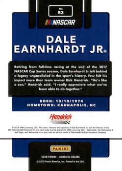 2018 Donruss - Gold Foil #53 Dale Earnhardt Jr Back