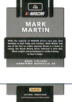 2018 Donruss - Gold Foil #155 Mark Martin Back