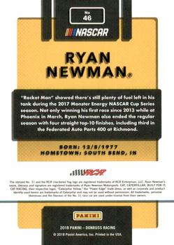 2018 Donruss - Red Foil #46 Ryan Newman Back