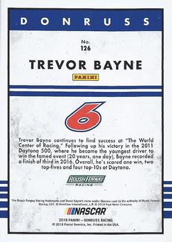 2018 Donruss - Press Proof Gold #126 Trevor Bayne Back