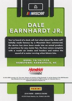 2018 Donruss - Press Proof Holofoil #53 Dale Earnhardt Jr Back