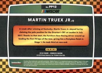 2018 Donruss - Pole Position Cracked Ice #PP12 Martin Truex Jr. Back